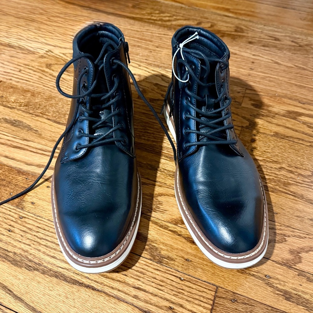 Steve Madden Men’s P-Jelen Black Boots - Picture 5 of 10